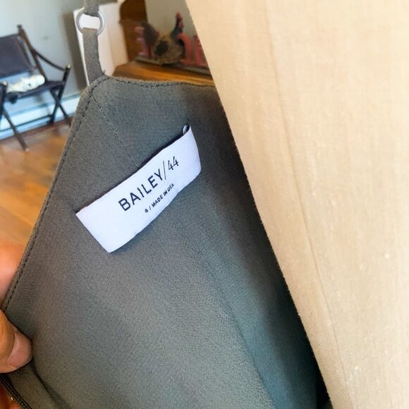 Bailey 44 Olive draped dress size 4 - Picture 3 of 3